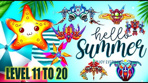 Galaxy Attack Alien Shooter Happy Hello Summer Event 2024  l Level 11 to 20 by World Bosses