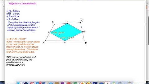 Midpoints in Quadrilaterals