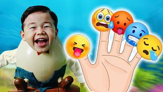 Emoji Shark Finger Family & Humpty Dumpty Song | DoReMi Kids Songs screenshot 4