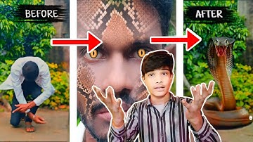 How To Make Snake Transformation Vfx Effect in Cap cut || 🐍Nagin banne Ki Editing Tutorial