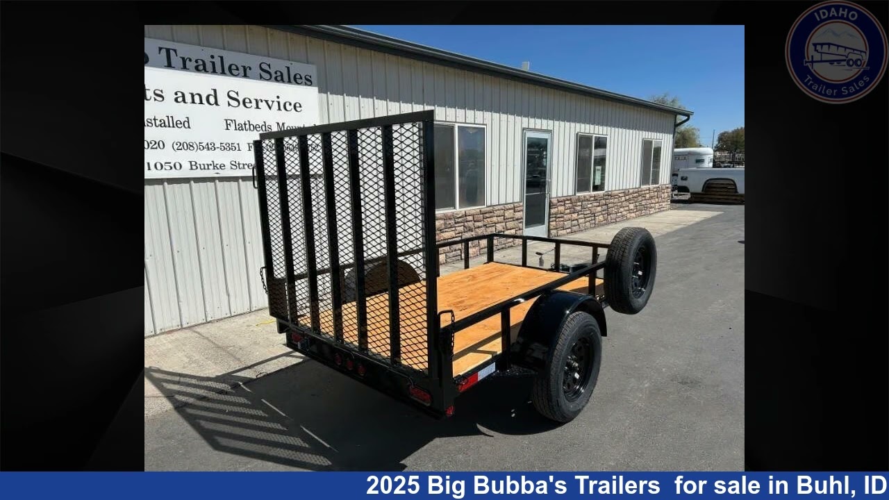 Phenomenal 2025 Big Bubba's Trailers  Utility Trailer RV For Sale in Buhl, ID