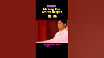 #prince joking about his HEIGHT with #oprah #whendovescry