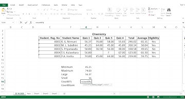 Basic Functions of MS Excel - Sinhala Tutorial