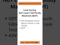 Leak Testing #ndt #leak #asnt #ndt #ndtlevel2 #ndtlevel3