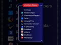 Top AI tools for Literature Review #viral #shorts #literaturereview