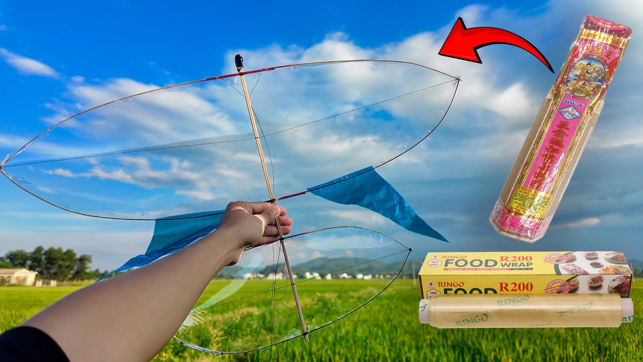 Thử Thách Làm Diều Từ Que Hương Và Màng Bọc Thực Phẩm