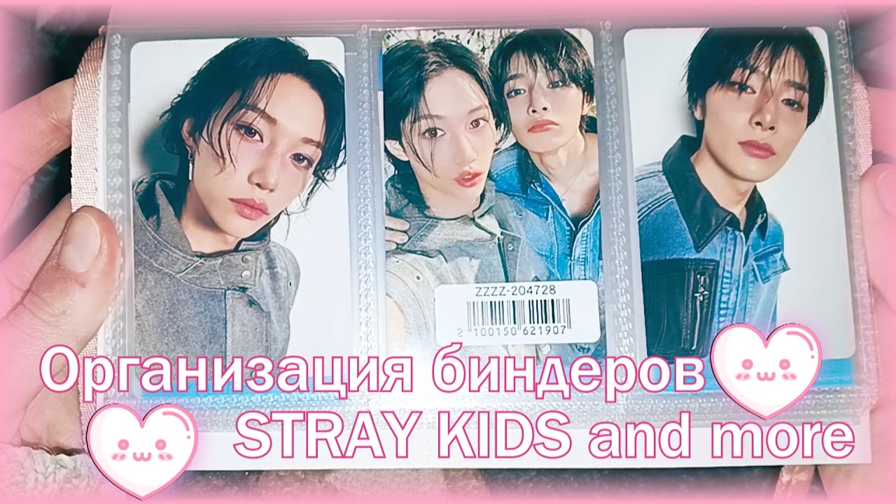 Организация и небольшой обзор биндеров Stray kids, чонликсы, от8 и др. 1 часть