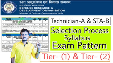 DRDO Ceptam 10 Technician A Syllabus,Exam Pattern,Selection Process | Drdo Ceptam 10 STA B Syllabus
