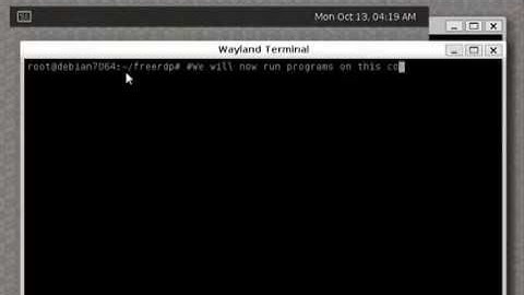 wlfreerdp: Wayland client for FreeRDP