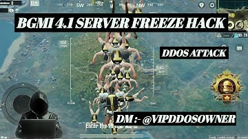 BGMI 4.1 SERVER HACK TELEGRAM FREE BOT | BGMI 4.1 DDOS HACK | FREE DDOS