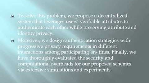 A Privacy Preserving Attribute based Authentication System for Mobile Health Networks