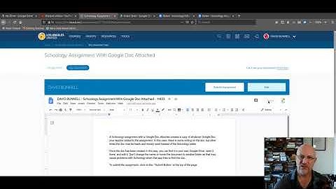 Students - Schoology Assignment with Google Doc
