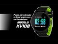 KY108 Reloj Inteligente Smartwatch WhatsApp Facebook Twitter deportes