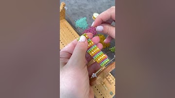 Bead Loom Bracelet Cuff by Capital City Beads DIY seed bead jewelry tutorials and beading supplies.