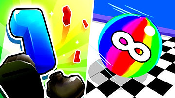 Crazy Number Run vs Ball Run Infynity - Max Level Gameplay (Part 1)