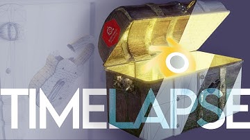 Blender 2.93 Treasure Chest Modeling TImelapse