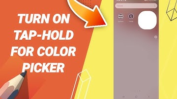 How To Turn On Tap-Hold For Color Picker On Sketchbook App