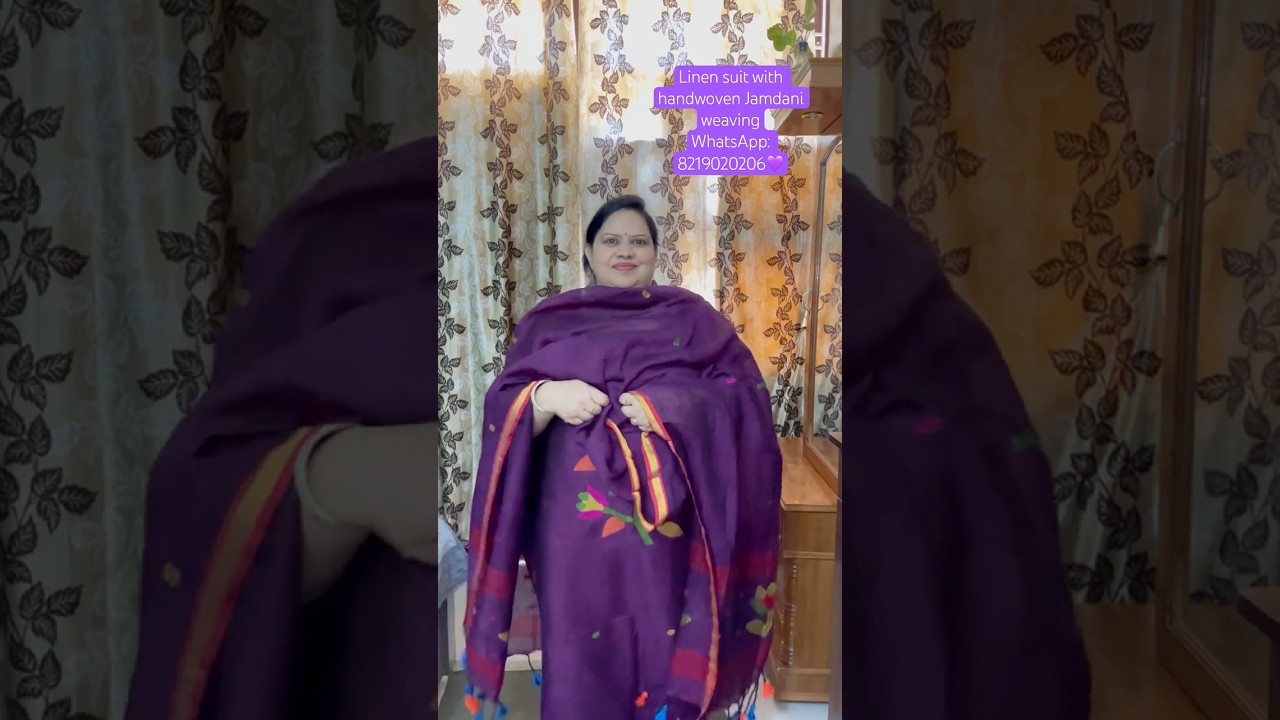 Premium two piece Jamdani suit 🤩 