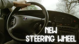 SAAB 9-5 Arc Restoration part 4 | Oil Change & Steering Wheel Upgrade!