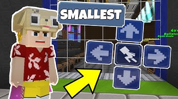 USING THE SMALLEST BUTTON SIZE IN BEDWARS! - Blockman Go