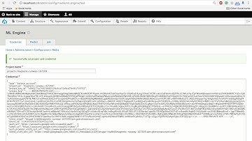 Drupal GSoC ml-engine module #week-2 video1