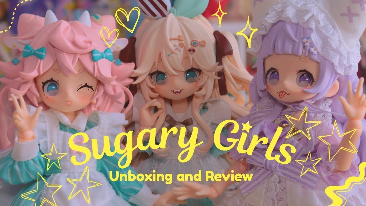 Unboxing the sweetest girls 🍰Sugary Girls MJD 1/8 blind box doll unboxing and review 🍭