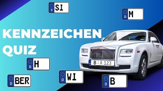 Kennzeichen Quiz | Deutsche Städte | Schaffst du es alle 20 Kennzeichen zu erraten?
