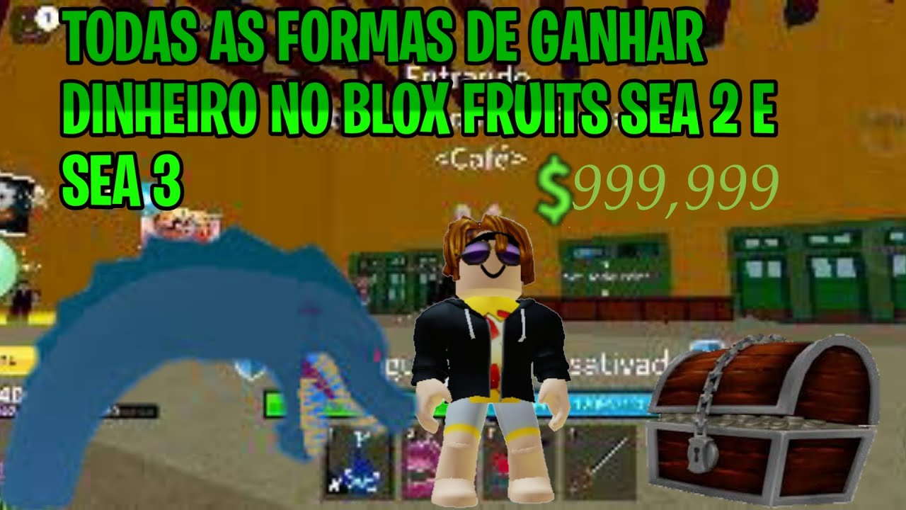 COMO CONSEGUIR MUITO DINHEIRO NO BLOX FRUIT SEA 1! #roblox #bloxfruit