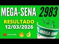 🍀 RESULTADO MEGA-SENA 2983