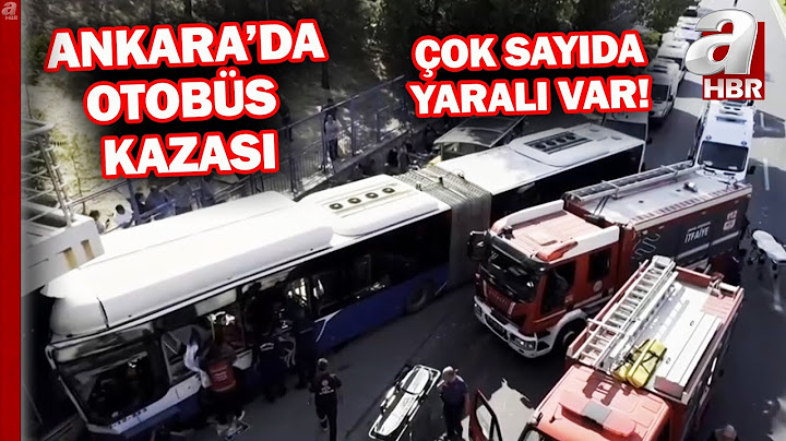 Ankara'da belediye otobüsü kaza yaptı: Çok sayıda yaralı var!  | A Haber