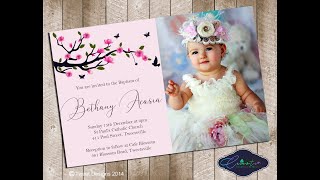 HOW TO MAKE BIRTHDAY INVITATION CARD 4R SIZE  USING PHOTOSHOP l  FOR BEGINNERS screenshot 5