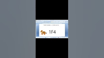 TIGER 🐅 MS Word symbol shortcut key #shorts #computer #tipsandtricks #tiger #viralvideo
