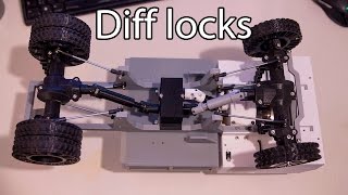 3D printed RC truck V3: Diff locks