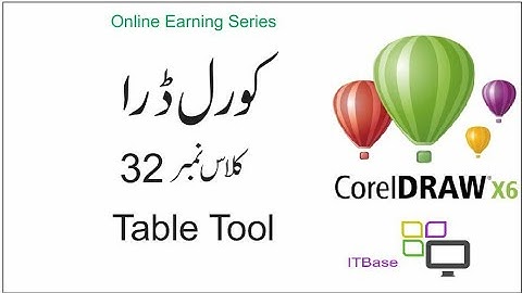 CorelDraw in Urdu Class 32 | Table Tool in CorelDraw | Learn CorelDraw in urdu hindi