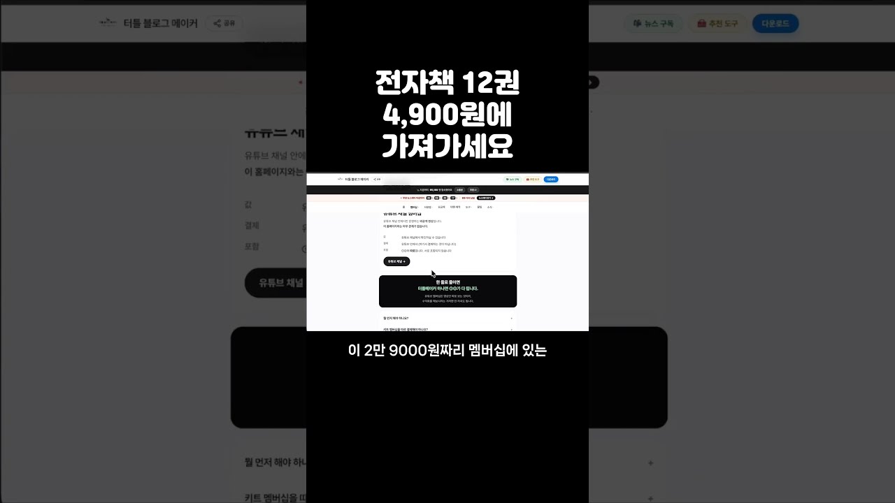 전자책 12권 4,900원에 가져가세요 #전자책 #터틀메이커 #부업