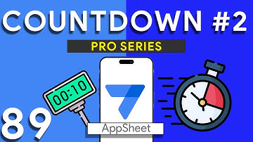 Appsheet Episode 89: How to Create a Countdown Timer with hours and minutes. (Fastest Way!)