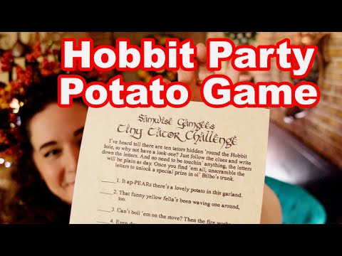 DIY Lord of the Rings Hobbit Party Game: A Potato Scavenger Hunt!