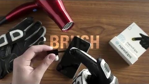 Make your gloves touchscreen compatible