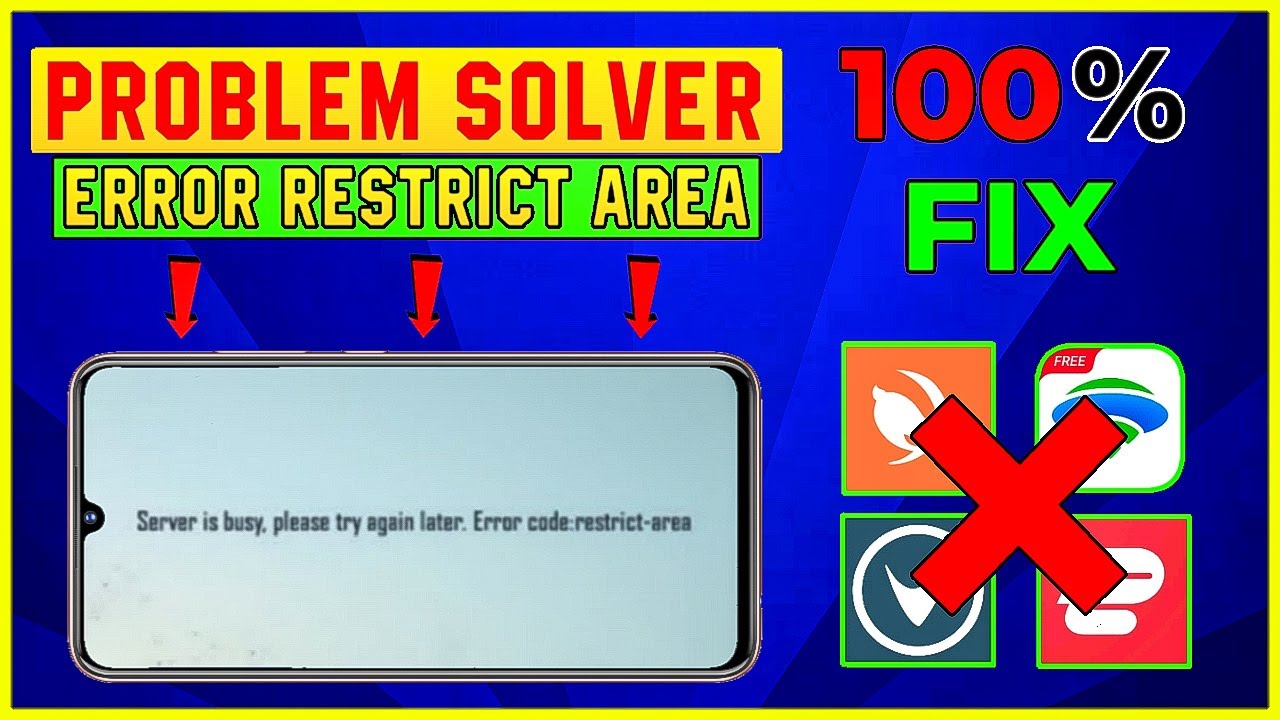 How To Fix Server Is Busy In Pubg Mobile Error Code Restrict Area Pubg Mobile Pubg Mobile Iphone Wired