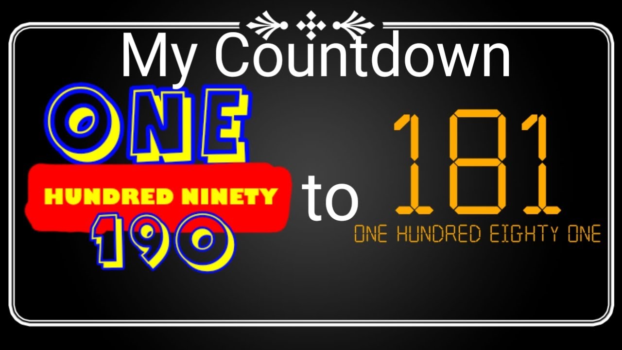 My Countdown: 190-181 - YouTube
