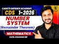 CDS 1 2026 : Maths Number System (Remainder Theorem) By Kapil Sir | CDS 1 2026 Maths Class #cdsclass