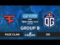 CS:GO - OG vs FaZe Clan [Overpass] Map 2 - IEM New York 2020 - Group B - EU