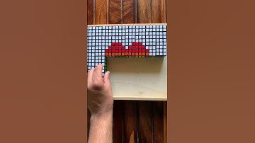 Heart ❤️ Mosaic created using 3x3 Rubik’s cube #shorts #rubikscube #mosaic #youtubeshorts ❤️🧡💙💚