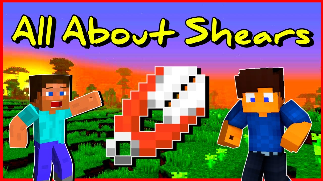 Shears Minecraft Animation Use Of Shears in Minecraft in Hindi | All About Shears in Minecraft in ...
