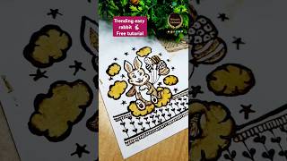 rabbit 🐇 mehandi design| free tutorial #trending #shorts #deermehandi #rilwansmehandi #muyal