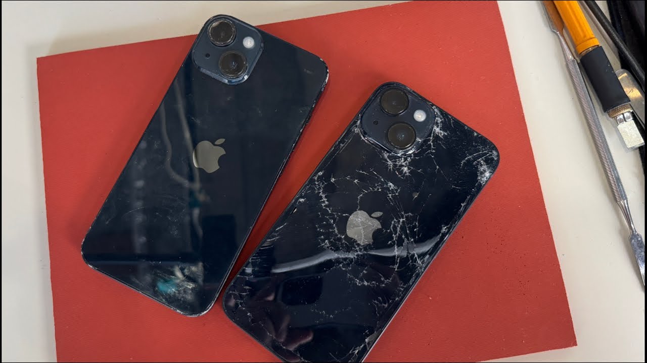 iPhone 14 車に踏まれたデータ復旧修理¥44,000【ロックジャンク