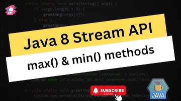Max & Min  methods in Stream Api in java 8 features // Easy Learning Channel