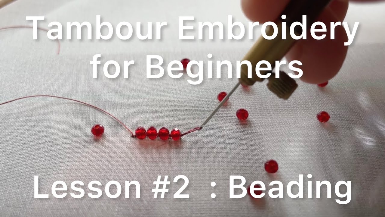 FIVE amazing stitches using beads for hand embroidery - add