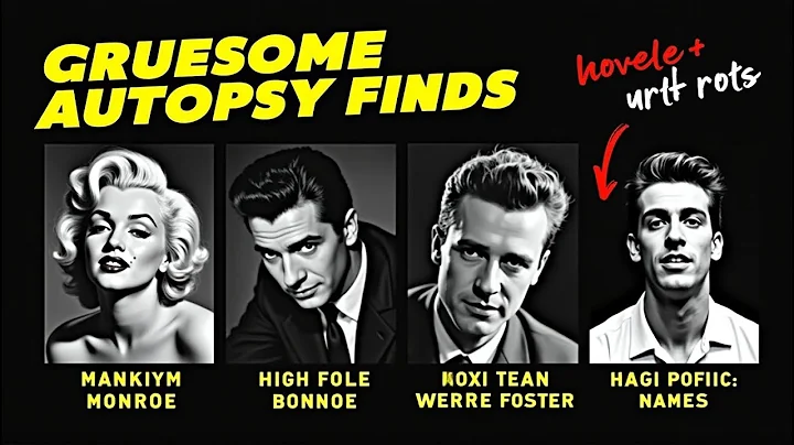 "Gruesome AUTOPSY Reports of 15 Golden Age Celebrities. | Shocking Details You Never Knew!"