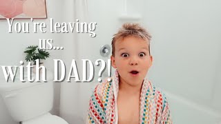 mom is gone…so it's DADurday!! & our bedtime routine as a family of FIVE